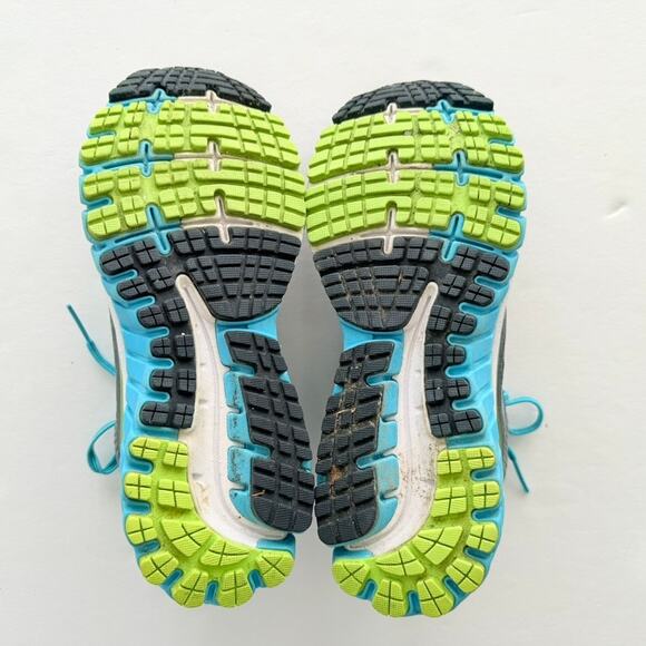 Brooks Ghost 9 Periwinkle Blue Teal Size 8.5 Knit Run Gym Walk Comfort Worn 2X - Picture 6 of 7